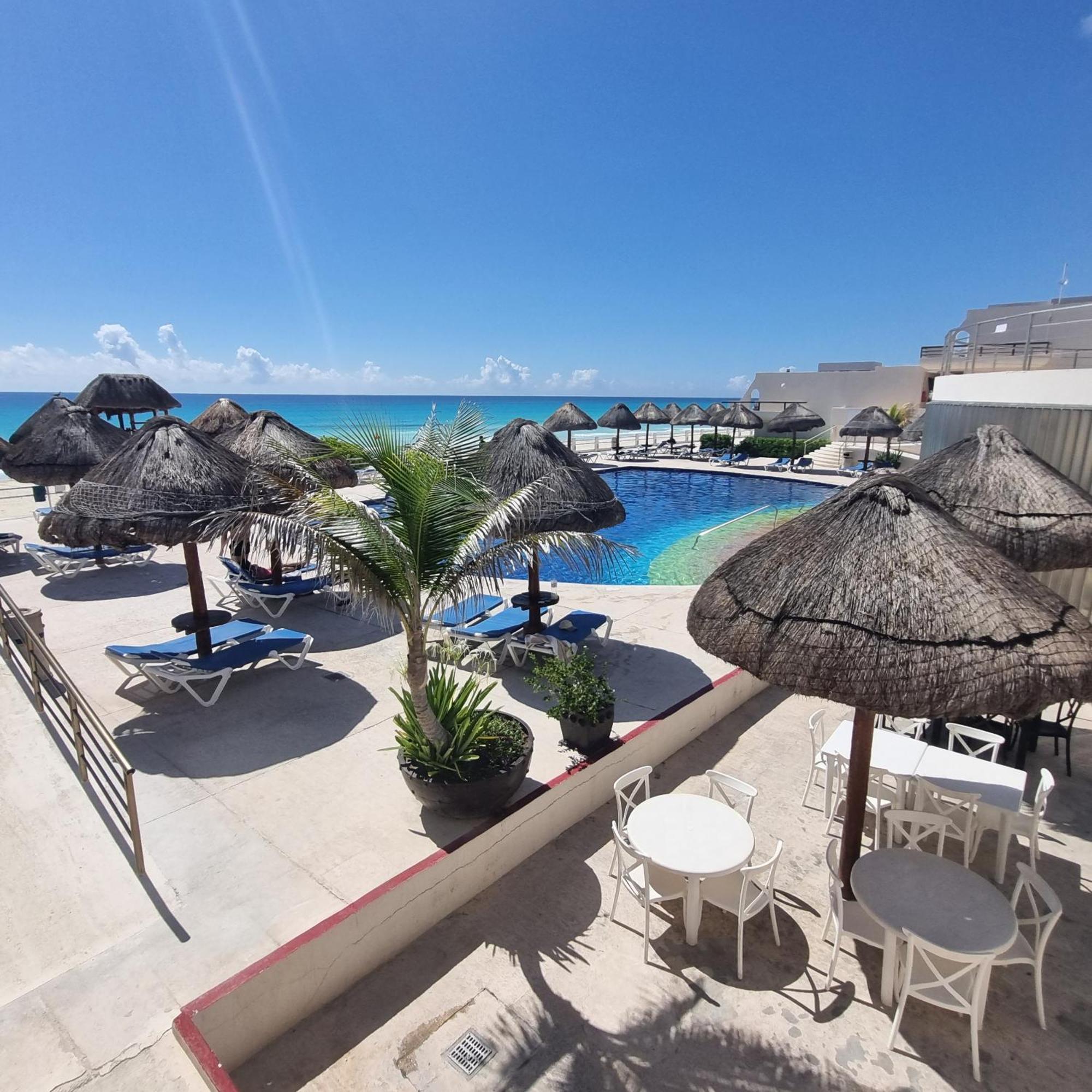 Villas Marlin 108, A Pie De Playa, Albercas, Jacuzi, Ubicacion Inmejorable Cancun Exterior photo
